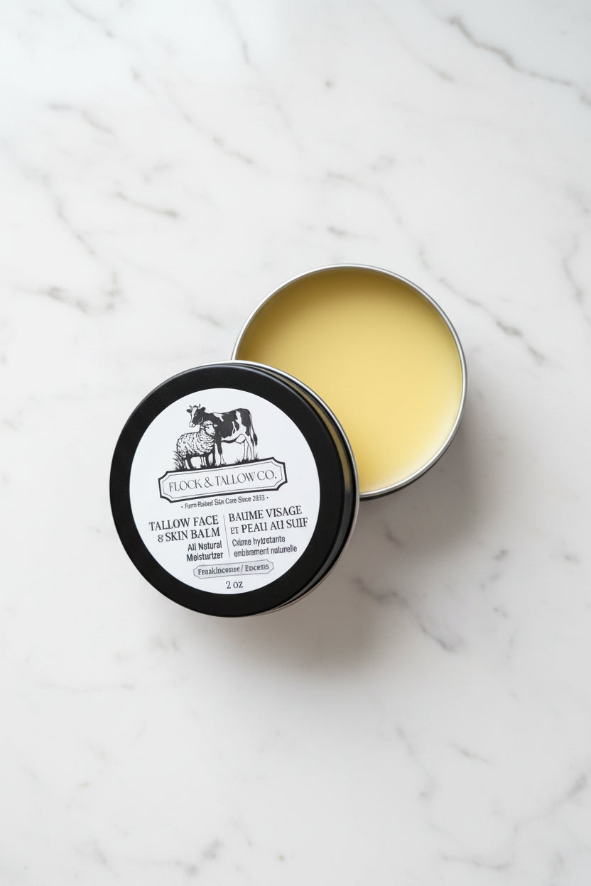 Tallow Face & Skin Balm 2oz (Frankincense)
