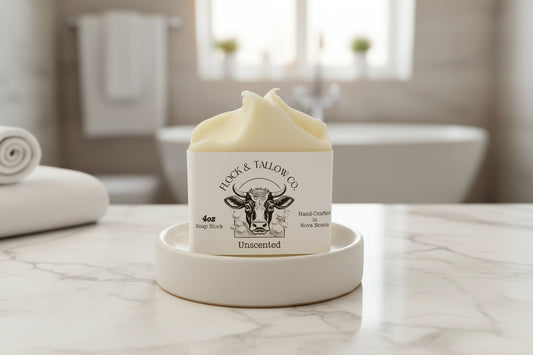 Tallow Soap Block (Unscented)